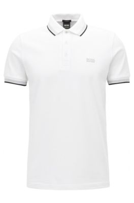 hugo boss white polo