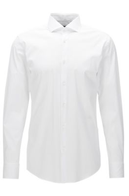 hugo boss white shirt regular fit