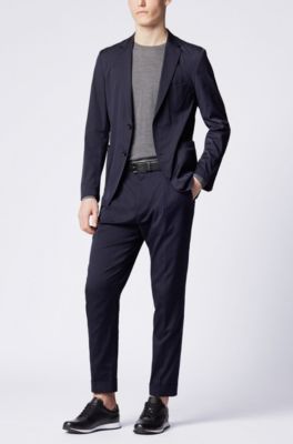 Printed belt in Italian leather with logo buckle, Black