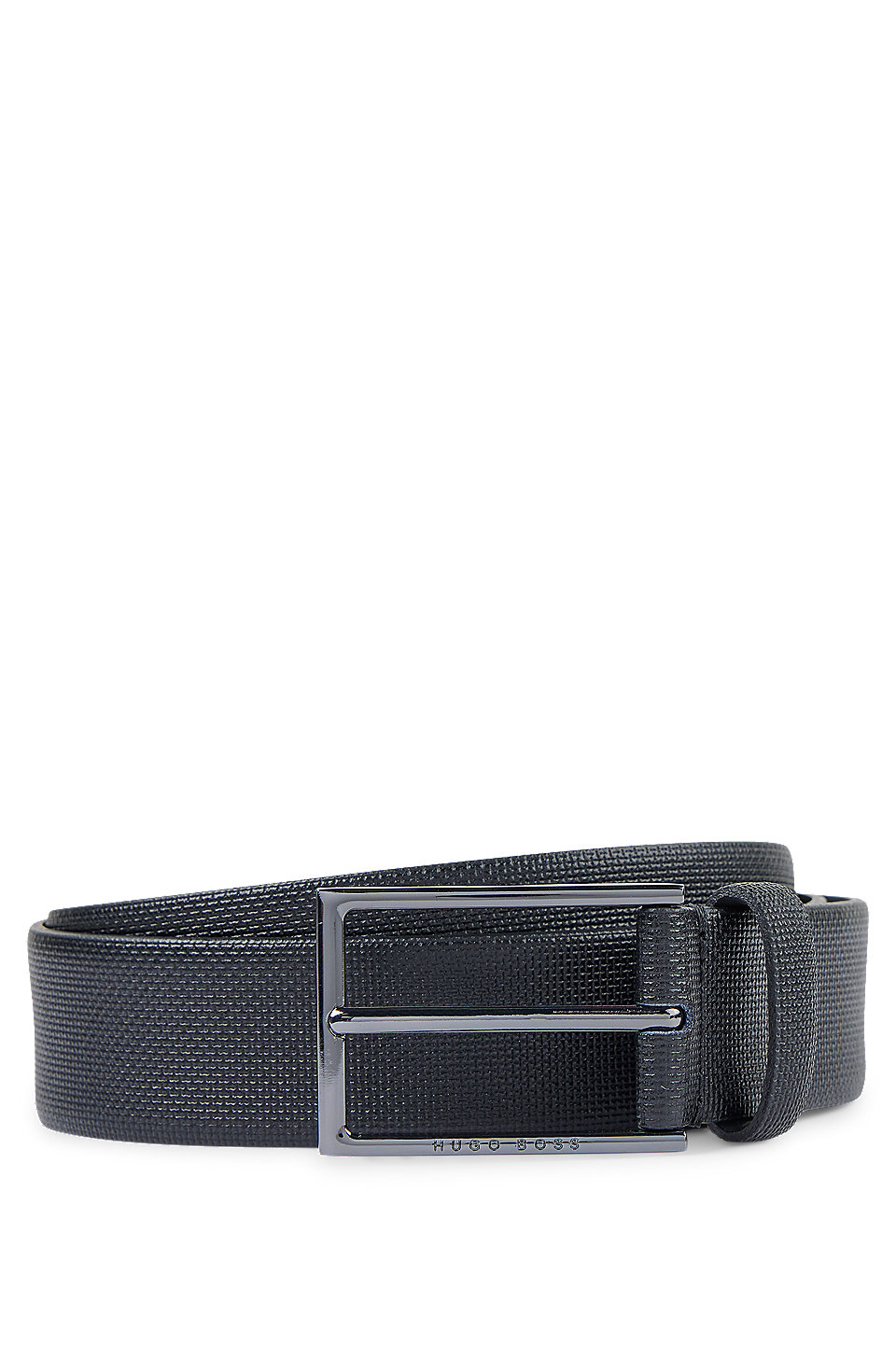 Hugo Boss Label Belt with A Straight End Millow