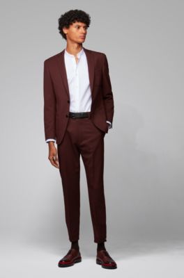 Printed belt in Italian leather with logo buckle, Black