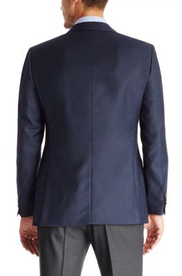 Virgin Wool Sport Coat, Regular Fit | The James, Dark Blue