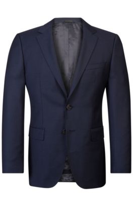 Virgin Wool Sport Coat, Regular Fit | The James, Dark Blue