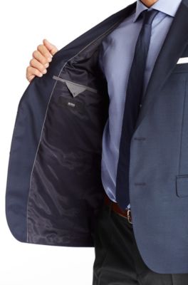 Virgin Wool Sport Coat, Regular Fit | The James, Dark Blue