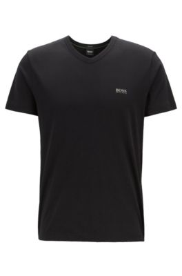 Regular-fit V-neck T-shirt in soft cotton