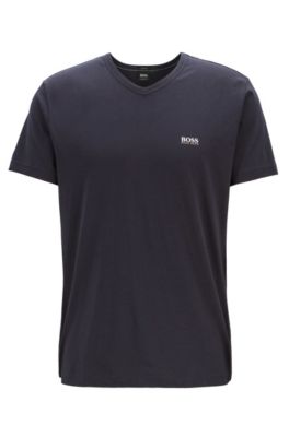 Regular-fit V-neck T-shirt in soft cotton