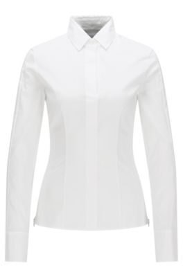 hugo boss white blouse