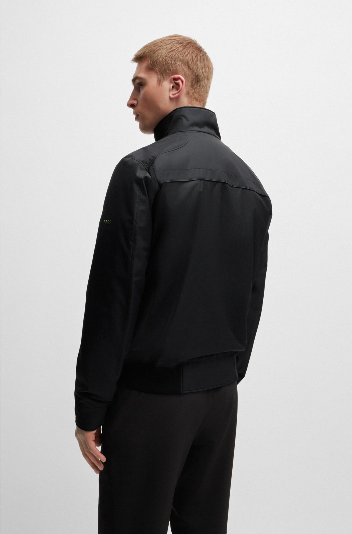 Giv rettigheder kardinal opadgående BOSS - Structured-ottoman jacket with concealed zip
