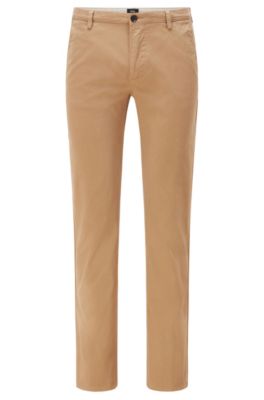 Trousers in stretch-cotton gabardine