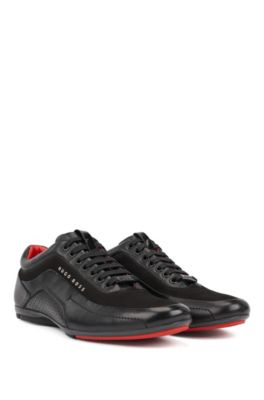 mens hugo boss trainers black