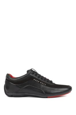 hugo boss legacy leather sneakers