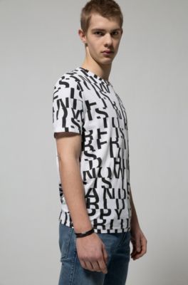 Italian-leather cord bracelet with magnetic closure, Black