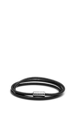 Hugo boss outlet men's bracelet leather