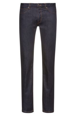 Slim-fit jeans in stay-blue stretch denim