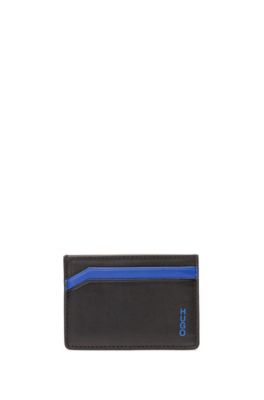 Hugo Boss - Four Slot Card Holder In Smooth Leather - Black