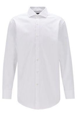 BOSS - Slim-fit shirt in structured 