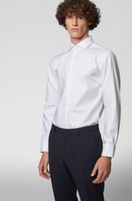 hugo boss spread collar shirt