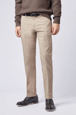 regular fit chinos with stretch