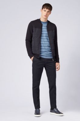 【最終値下げ】ヒューゴボスBOSS KAITOスリムフィットスラックス46 BOSS - Cotton Stretch Twill Pants, Slim Fit | Kaito W - Dark