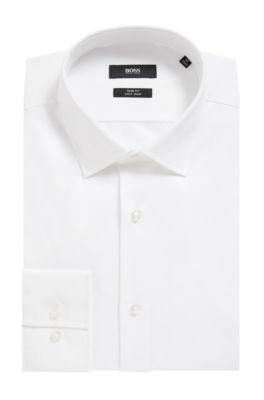 hugo boss white formal shirt