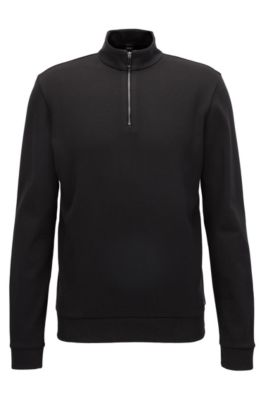 hugo boss zip neck