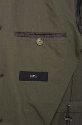 Cotton Linen Field Jacket | Nelio W, Dark Green