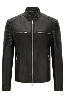 Men's Premium Leather Jackets | HUGO BOSS®