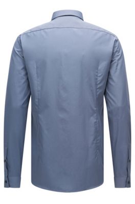 2-Ply Cotton Dress Shirt, Slim Fit | T-Craig&nbsp;, Dark Grey