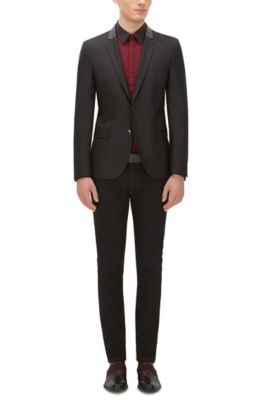 hugo boss easy iron slim fit