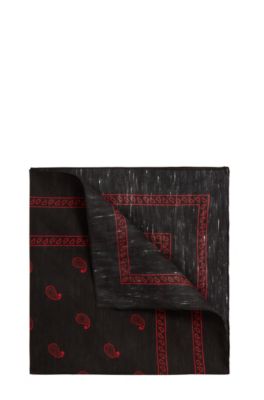 Cotton Linen Bandana, Red