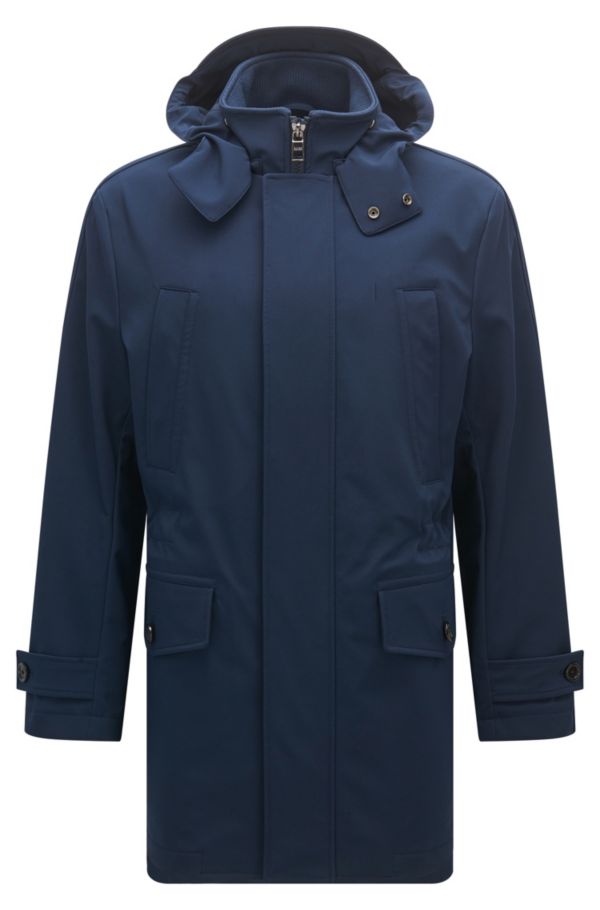 Nylon Softshell Parka Cobalt