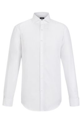 hugo boss white formal shirt