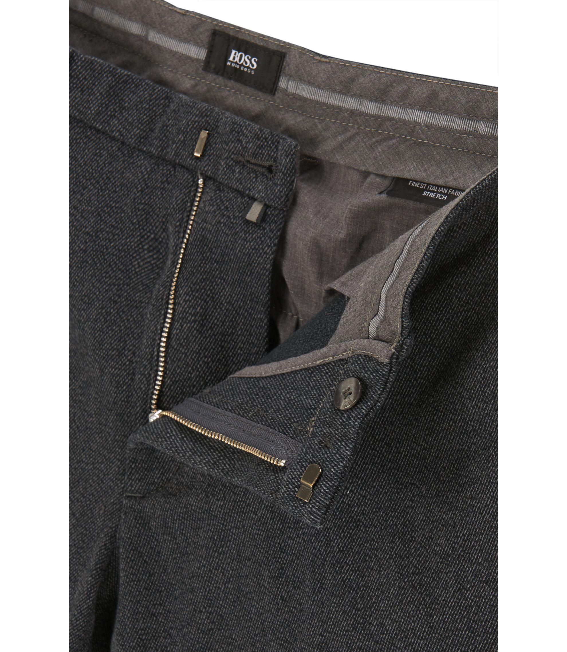 【最終値下げ】ヒューゴボスBOSS KAITOスリムフィットスラックス46 BOSS - Slim-fit trousers in stretch cotton - Dark Blue