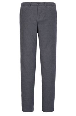 BOSS - Patterned Stretch Cotton Pant, Regular Fit | Crigan W