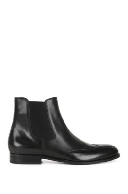 BOSS - Blind Brogue Leather Chelsea Boot | Manhattan Cheb Wtb