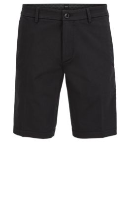BOSS Slimfit shorts in stretch satin