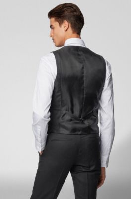 hugo boss black waistcoat