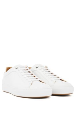 hugo boss white tennis shoes