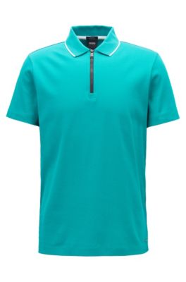 mercerized cotton polo
