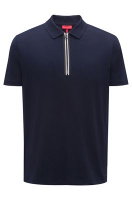 Polo shirts with zipper sale