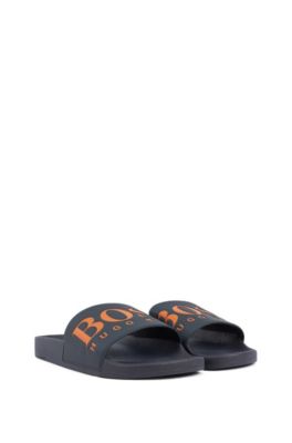 boss orange flip flops