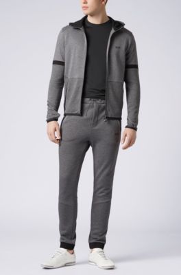 Slim-fit T-shirt in moisture-wicking technical fabric , Black