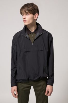 Polo shirt in Oxford cotton piqu&eacute; with contrast collar, Dark Green