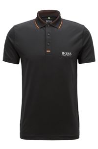 BOSS - Slim-fit polo shirt in moisture-wicking stretch fabric
