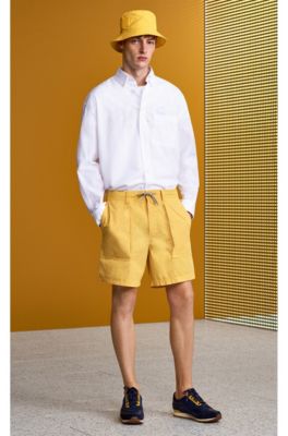Jersey T-shirt with d&eacute;grad&eacute; flocked logo, White