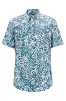 hugo boss floral shirt