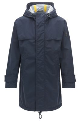 BOSS Relaxed fit raincoat in two layer performance fabric