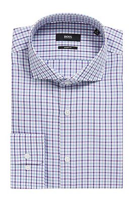 Hugo boss sharp discount fit white dress shirt