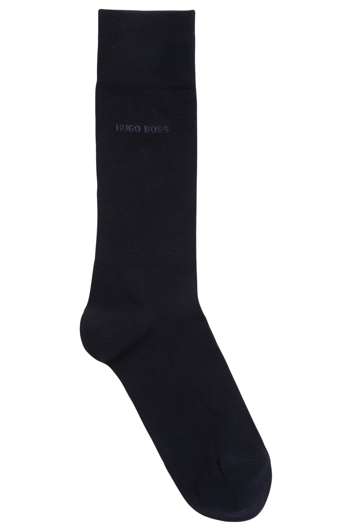 BOSS - Regular-length socks in antibacterial stretch fabric with bamboo