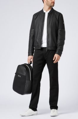 Colorblock polo shirt in Pima cotton, White